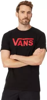 Классическая футболка Vans, цвет Black/Reinvent Red