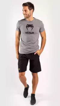 Классическая футболка Venum, серый/черный