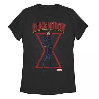 Классическая футболка в стиле ретро с комиксами Marvel Black Widow для юниоров Licensed Character