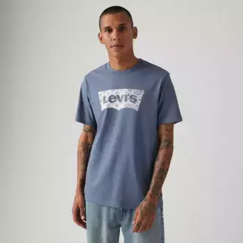 Классическая графическая футболка Levi's, цвет Batwing Fill Vintage Indigo - Blue
