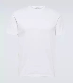 Классическая хлопковая футболка Sunspel, белый