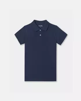 Классическая хлопковая рубашка-поло для мальчика Silbon, темно-синий