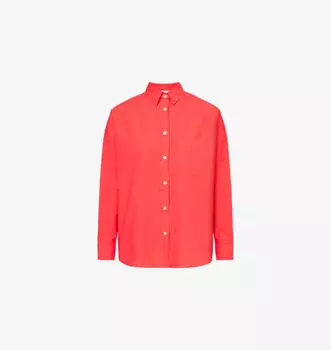 Классическая хлопковая рубашка с длинными рукавами Chiara Lmnd, цвет grenadine