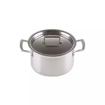 Классическая кастрюля Le Creuset из нержавеющей стали с крышкой, клен