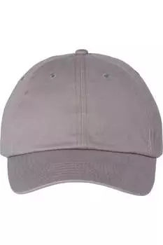 Классическая кепка для пап Valucap Adult Bio-Washed, серый