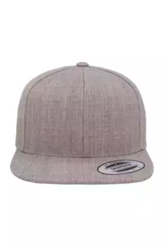 Классическая кепка Snapback премиум-класса Yupoong, серый