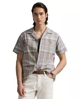 Классическая клетчатая рубашка Oxford Camp Polo Ralph Lauren, мультиколор