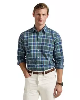 Классическая клетчатая рубашка Oxford Polo Ralph Lauren, мультиколор