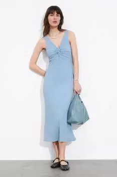 Классическая кожаная большая сумка и другие истории H&M, синий