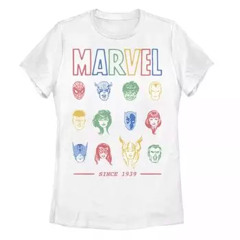 Классическая красочная футболка с изображением героя комиксов Marvel «С 1939 года» для детей Licensed Character