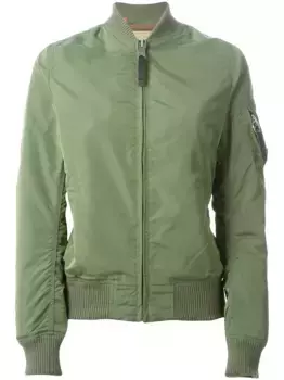 Классическая куртка-бомбер Alpha Industries, зеленый