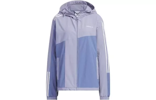 Классическая куртка с тремя полосками, унисекс, серо-фиолетовый Adidas Originals, серо-фиолетовый