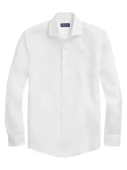 Классическая льняная спортивная рубашка Ralph Lauren Purple Label, белый