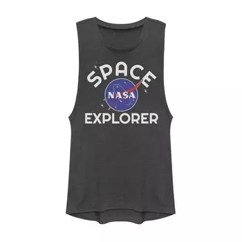 Классическая майка с мускулистым логотипом NASA Space Explorer для юниоров Licensed Character