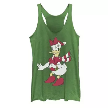 Классическая майка с рождественским портретом для подростков Disney's Daisy Duck Licensed Character, цвет Envy