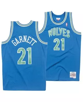 Классическая майка Swingman из твердой древесины Кевина Гарнетта Big Boys Миннесота Тимбервулвз Mitchell & Ness