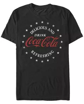 Классическая мужская футболка с коротким рукавом coca-cola delicious and refreshing Fifth Sun, черный
