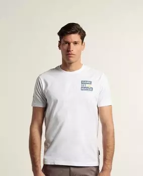 Классическая мужская футболка с коротким рукавом Valecuatro, белый