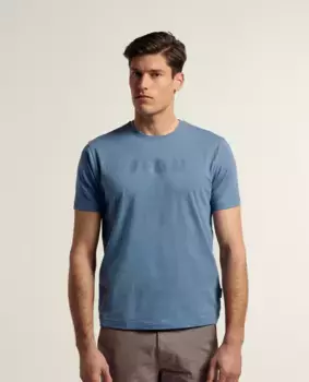 Классическая мужская футболка с коротким рукавом Valecuatro, индиго