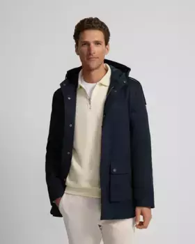 Классическая мужская парка с темно-синими карманами Silbon, тёмно-синий