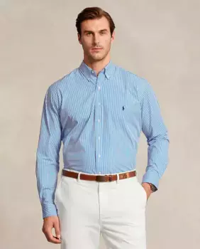 Классическая мужская рубашка из поплина больших размеров Polo Ralph Lauren, синий