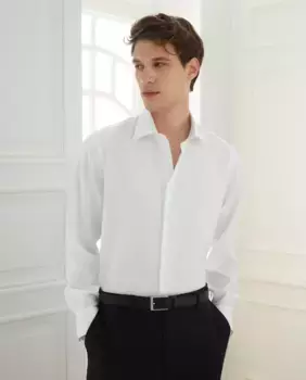 Классическая мужская рубашка классического кроя Emidio Tucci, белый