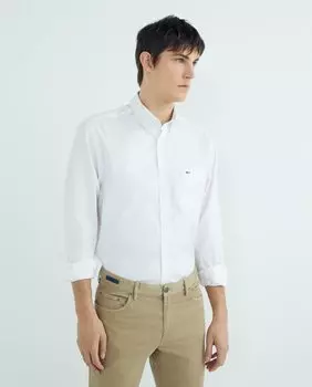Классическая мужская рубашка оксфорд Paul & Shark, белый