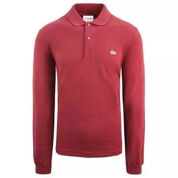 Классическая мужская рубашка поло Lacoste, бургундия