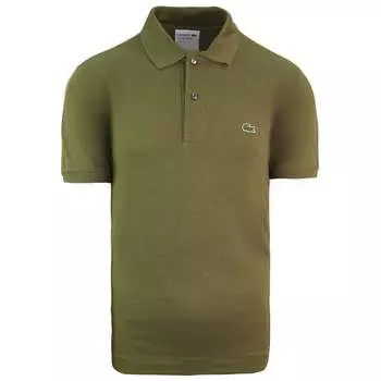 Классическая мужская рубашка поло Lacoste, хаки