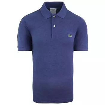Классическая мужская рубашка-поло темно-фиолетового цвета Lacoste, фиолетовый