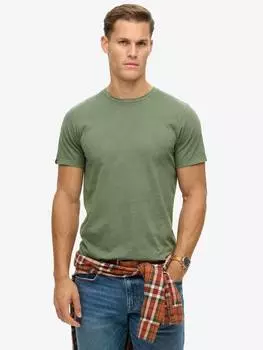Классическая незаменимая футболка Superdry, цвет Washed Jewel Green