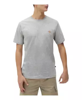 Классическая однотонная футболка Dickies, серый