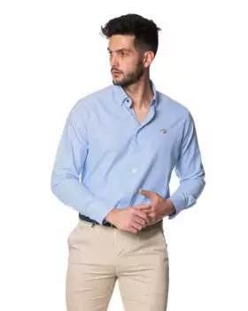 Классическая однотонная мужская рубашка розового цвета Spagnolo, розовый