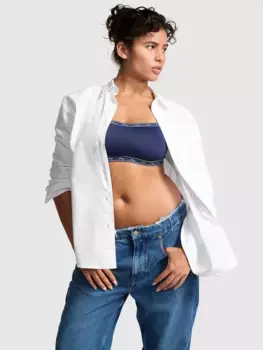 Классическая оксфордская рубашка Pink, белый