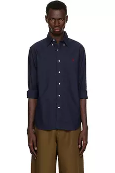 Классическая оксфордская рубашка с эффектом поношенности Polo Ralph Lauren, цвет rl navy
