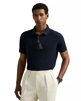 Классическая поло с медовой сеткой Polo Ralph Lauren, синий