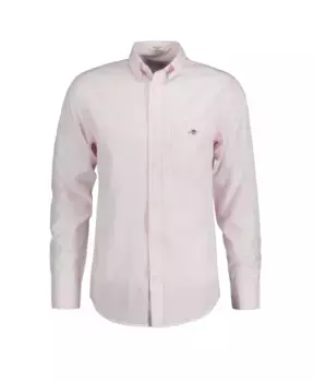 Классическая полосатая рубашка стандартного кроя Gant, розовый