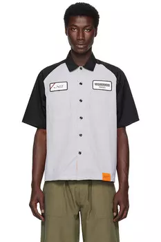 Классическая рабочая рубашка с коротким рукавом S/S-22 Neighborhood, черный