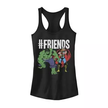 Классическая ретро-графическая майка Marvel Thor and Hulk Friends для юниоров Marvel