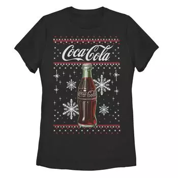 Классическая рождественская футболка с рисунком в виде бутылки Coca-Cola для юниоров Licensed Character
