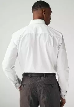 Классическая рубашка 2 Pack Fit Double Cuff Regular Fit Next, белая