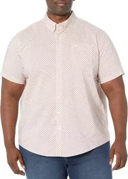 Классическая рубашка Big & Tall с короткими рукавами Signature Comfort Flex Dockers, цвет Cherry Bomb/Print