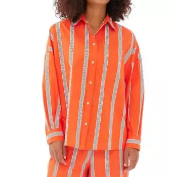 Классическая рубашка Chiara в цвете гренадин/белый/черный LMND