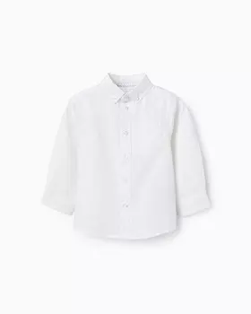 Классическая рубашка для мальчика из 100% хлопка Zippy, белый