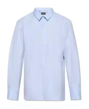 Классическая рубашка Emporio Armani, синий