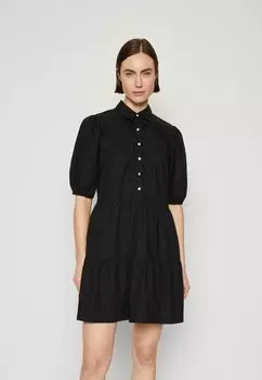 Классическая рубашка GAP МИНИ-РУБАШКА PUFF TUXEDO, черный