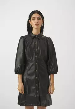 Классическая рубашка GAP ПЛАТЬЕ, черный