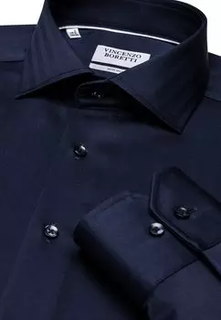 Классическая рубашка Gerader Schnitt Bgelfrei Fischgrat Vincenzo Boretti, цвет dunkelblau