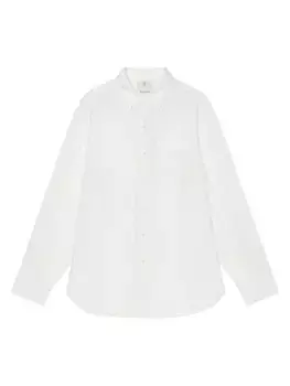 Классическая рубашка из шелкового жаккарда Givenchy, белый