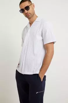 Классическая рубашка из сирсакера River Island, белый